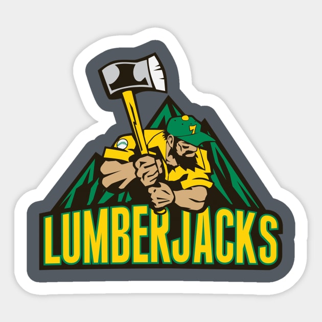 District 7 Lumberjacks Sticker by crocktees